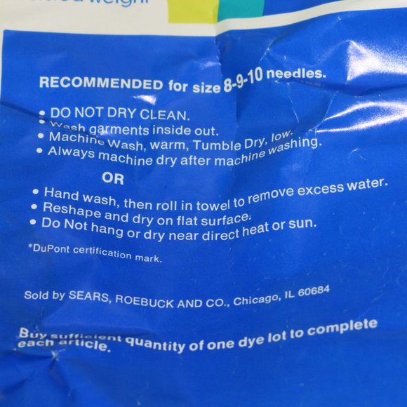 Vtg Sears Wintuk 4 Ply Worsted Lot of (5) Light Green 4 Oz. Yarn Balls Acrylic - Picture 4 of 4